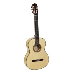   Sevillana B Salvador Cortez All Solid Performer Series flamenco guitar Blanca, Engelmann spruce top, cypress b&s, fan bracing, deluxe gigbag