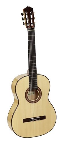 Sevillana B Salvador Cortez All Solid Performer Series flamenco guitar Blanca, Engelmann spruce top, cypress b&s, fan bracing, deluxe gigbag