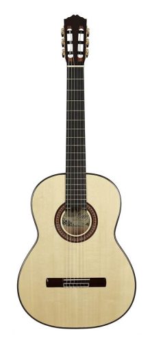 Sevillana B Salvador Cortez All Solid Performer Series flamenco guitar Blanca, Engelmann spruce top, cypress b&s, fan bracing, deluxe gigbag