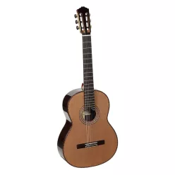   Sinfonia C Salvador Cortez All Solid Performer Series classic guitar, cedar top, rosewood b&s, lattice bracing, raised fb, deluxe gigbag
