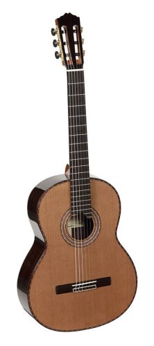 Sinfonia C Salvador Cortez All Solid Performer Series classic guitar, cedar top, rosewood b&s, lattice bracing, raised fb, deluxe gigbag