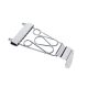 T-3-C Boston  tailpiece for semi acoustic guitar, length 46 + 115mm, with 2 curls, chrome