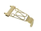 T-3-G Boston  tailpiece for semi acoustic guitar, length 46 + 115mm, with 2 curls, gold