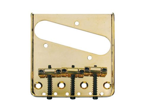 T-32-G Boston  bridge-tailpiece, Teaser tray style, grooved saddles, gold