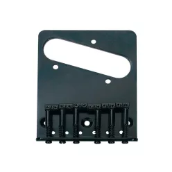   T-62-B Boston  bridge-tailpiece, Teaser, grooved saddles, flat plate, black, 80,5mm x 98,3mm