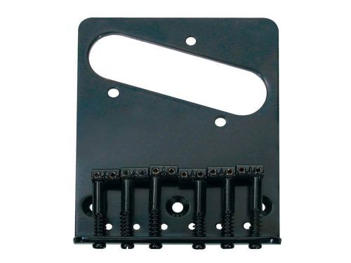 T-62-B Boston  bridge-tailpiece, Teaser, grooved saddles, flat plate, black, 80,5mm x 98,3mm