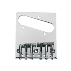   T-62-C Boston  bridge-tailpiece, Teaser, grooved saddles, flat plate, chrome, 80,5mm x 98,3mm