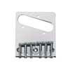 T-62-C Boston  bridge-tailpiece, Teaser, grooved saddles, flat plate, chrome, 80,5mm x 98,3mm