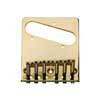 T-62-G Boston  bridge-tailpiece, Teaser, grooved saddles, flat plate, gold, 80,5mm x 98,3mm