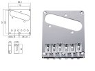 T-66-C Boston  bridge-tailpiece, Teaser, block saddles, flat plate, chrome