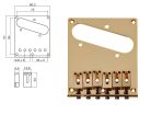 T-66-G Boston  bridge-tailpiece, Teaser, block saddles, flat plate, gold