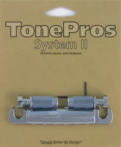 T1ZSA-CH TonePros  T1ZSA tailpiece, for USA guitars, chrome