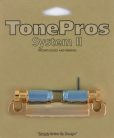 T1ZSA-G TonePros  T1ZSA tailpiece, for USA guitars, gold