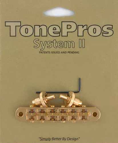 T3BP-G TonePros  T3BP tune-o-matic bridge, for USA guitars, gold