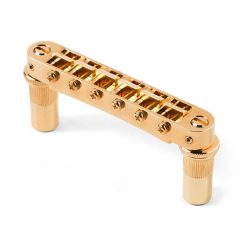   T3BT-G TonePros  T3BT -tune-o-matic bridge, metric/for import guitars, gold