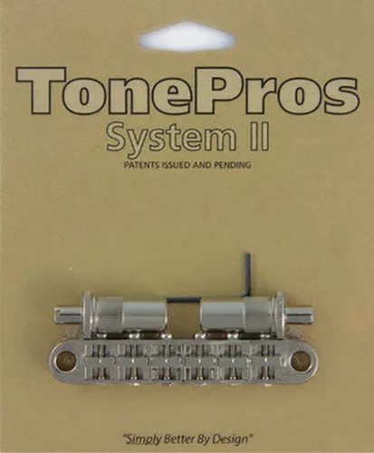 T3BT-N TonePros  T3BT tune-o-matic bridge, metric/for import guitars, nickel