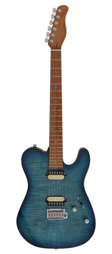 T7FM/TBL Sire Guitars T Series Larry Carlton electric guitar T-style with flamed maple top transparent blue