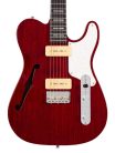 T7TM/STR Sire Guitars T Series Larry Carlton alder + ash chambered electric guitar T-style, see through red