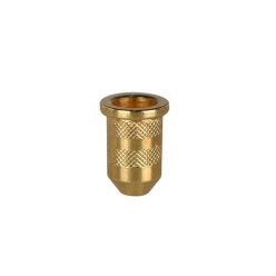   TB-05-G Boston  string ferrules, Teaser, 6,5mm diameter x 11mm, 6-pack, gold