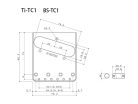 TB5131007 Allparts  Gotoh BS-TC1 bridge for Telecaster®, aged chrome