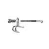 TBH-050 Hayman  tuning hooks + rods for tambourine or hand drum head, chrome plated, 6 pcs, with nut