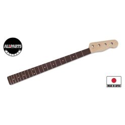   TBRO Allparts  neck for Telecaster Bass®, rosewood fretboard, 10" radius, 20 frets, sanded/unfinished