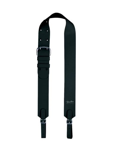 TBS-10-BK Boston  tuba/baritone strap, leather, black, made in Italy