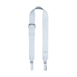   TBS-10-WH Boston  tuba/baritone strap, leather, white, made in Italy