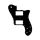 TD3-B Boston  pickguard, Teaser deluxe, 3 ply, black