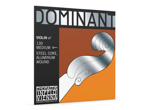 TH-130 Thomastik Infeld Dominant violin string E-1 4/4 medium, carbon steel, aluminum wound