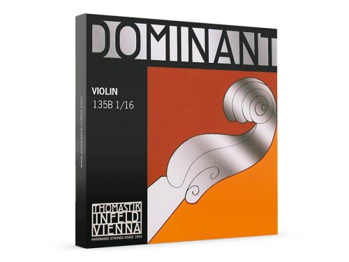 TH-135B-16 Thomastik Infeld Dominant violin string set 1/16, synthetic core, includes TH-129-16