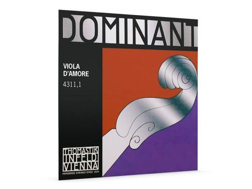 TH-4311-1 Thomastik Infeld Dominant viola d'amore string D-1, aluminum flat wound, synthetic core core