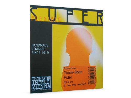 TH-592 Thomastik Infeld Superflexible D-2 string for tenor/bass vielle (fiddle), 63,5cm (vibr) rope core, chrome