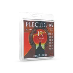   THAC-211 Thomastik Infeld Plectrum string set 12-string acoustic, bronze flatwound, 011