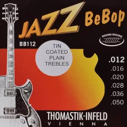   THBB-112T Thomastik Infeld  Jazz Bebop string set electric, nickel roundwound, tinplated trebles, 012-016-020-028-036-050
