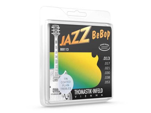 THBB-113T Thomastik Infeld Jazz Bebop string set electric, nickel roundwound, tinplated trebles, 013T-017T-021-030-038-053