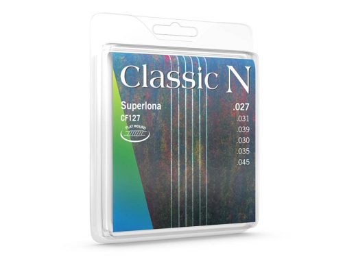 THCF-128 Thomastik Infeld Classic N string set classic, susynthetic corea flatwound, G-3 wound, 037-031-027-030-035-045