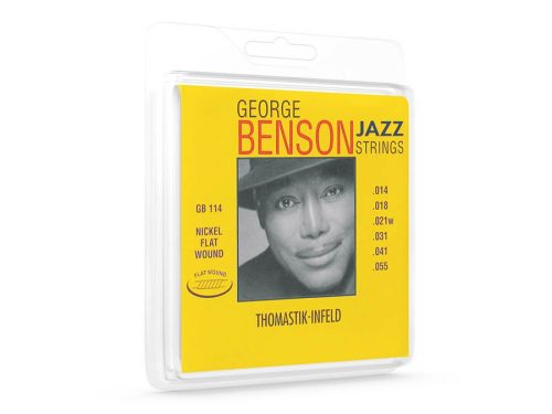 THGB-114 Thomastik Infeld George Benson Signature string set electric, nickel flatwound, 014-018-021-031-041-055