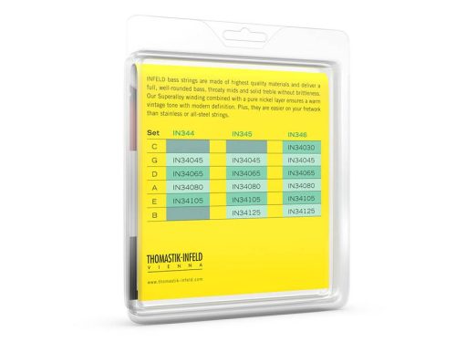 THIN-344 Thomastik Infeld Infeld Superalloy string set bass, superalloy hexcore, longscale: 34", 045-065-080-105