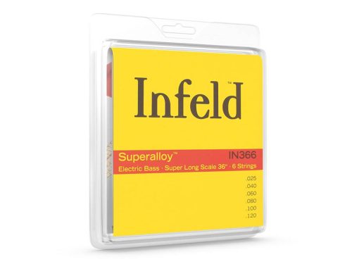 THIN-366 Thomastik Infeld Infeld Superalloy string set 6-string bass, superalloy hexcore, susynthetic coreg: 36", 025-040-060-080-100-120