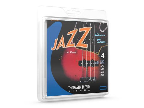 THJF-324 Thomastik Infeld Jazz string set bass, nickel flatwound, shortscale 32", 043-056-070-106