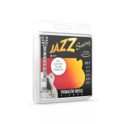   THJS-111T Thomastik Infeld Jazz Swing string set electric, nickel flatwound, 011T-015T-019-025-035-047 tinplated trebles