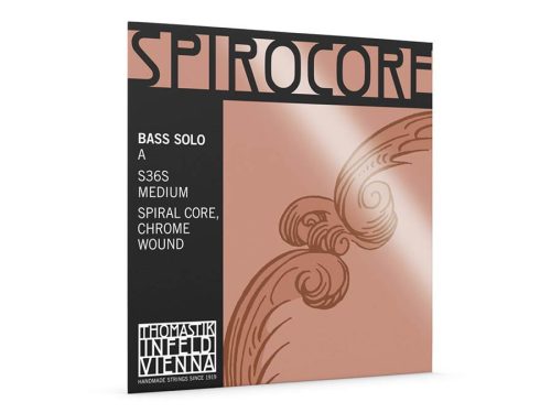 THS-36S Thomastik Infeld Spirocore double bass string A-1 solo 4/4 (string length 110cm), spiral core, chrome