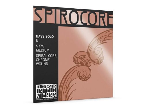 THS-37S Thomastik Infeld Spirocore double bass string E-2 solo 4/4 (string length 110cm), spiral core, chrome