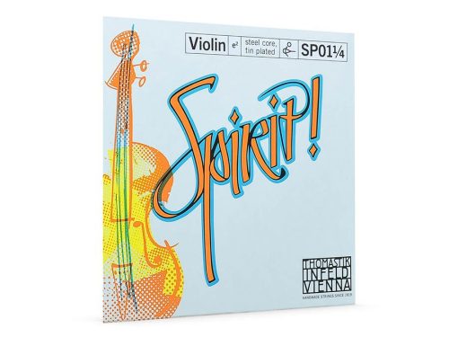 THSP-01-14 Thomastik Infeld Spirit! violin string E-1 1/4 medium, carbon steel core, tin plated, removable ball end