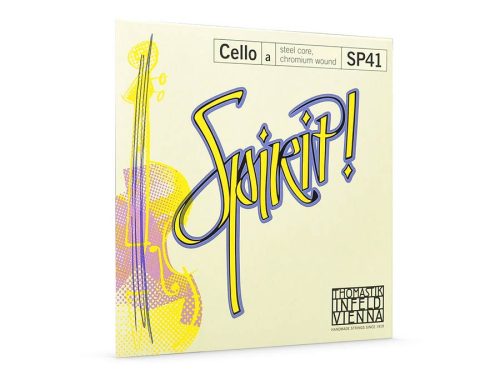 THSP-41 Thomastik Infeld Spirit! cello string A-1 4/4 medium, carbon steel core, chrome