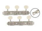 TK0700001 Allparts  Gotoh vintage deluxe style 3x3 keys on a strip, 70 mm, off-white plastic buttons, nickel, 2pcs