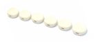 TK7710025 Allparts  plastic oval buttons, white, 6pcs