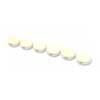 TK7710025 Allparts  plastic oval buttons, white, 6pcs