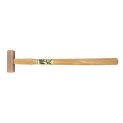   TL-HMF-S Hosco Japan  bronze fretting hammer, flat sides and curved side, total length 300 mm